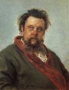Ilya Repin Portrait of Modest Moussorgski oil on canvas